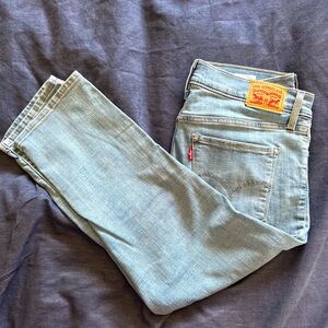 Capri jeans inseam 21 color lt blue